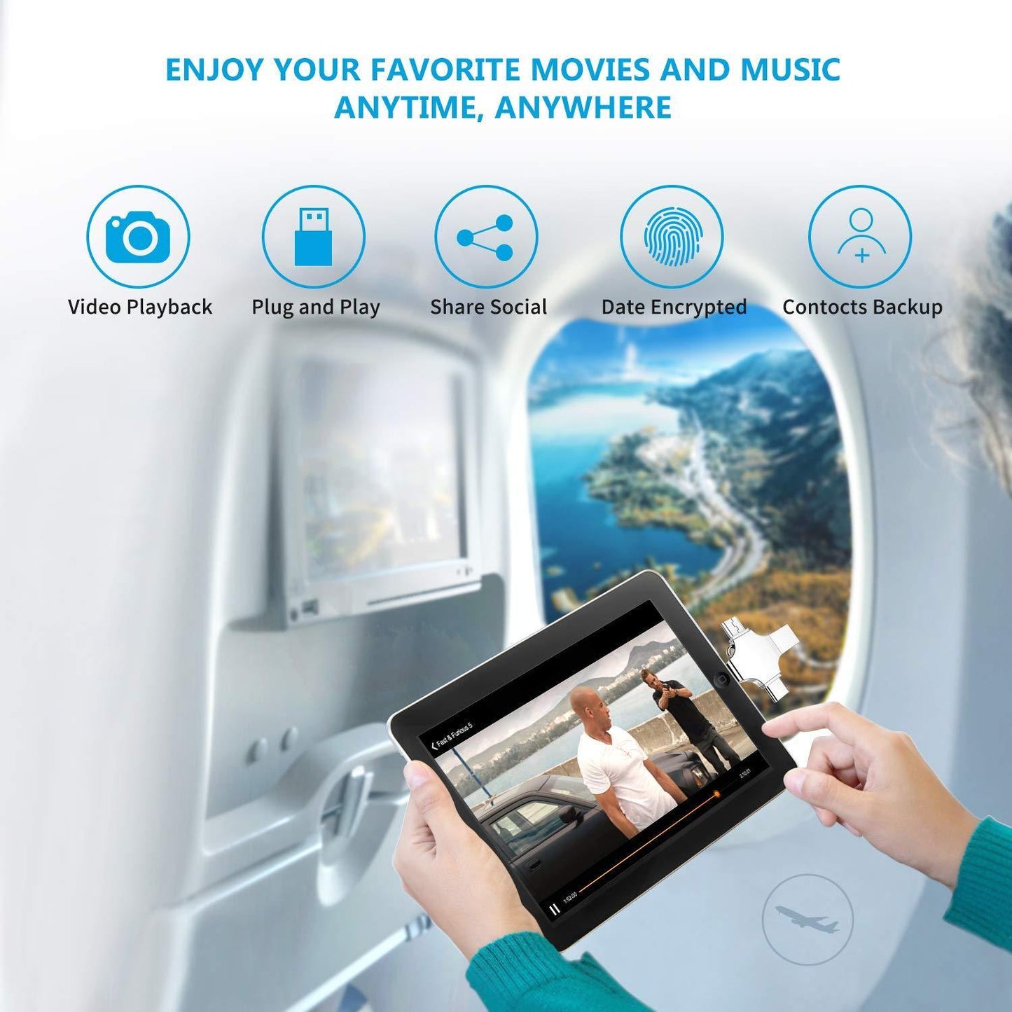 4 in 1 Smart USB Drive for ALL iPhone, iPad & NEW Android